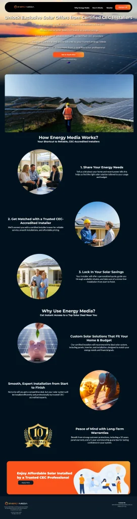 Client website built using Go High Level website builder, designed and developed by Leonard Rebito